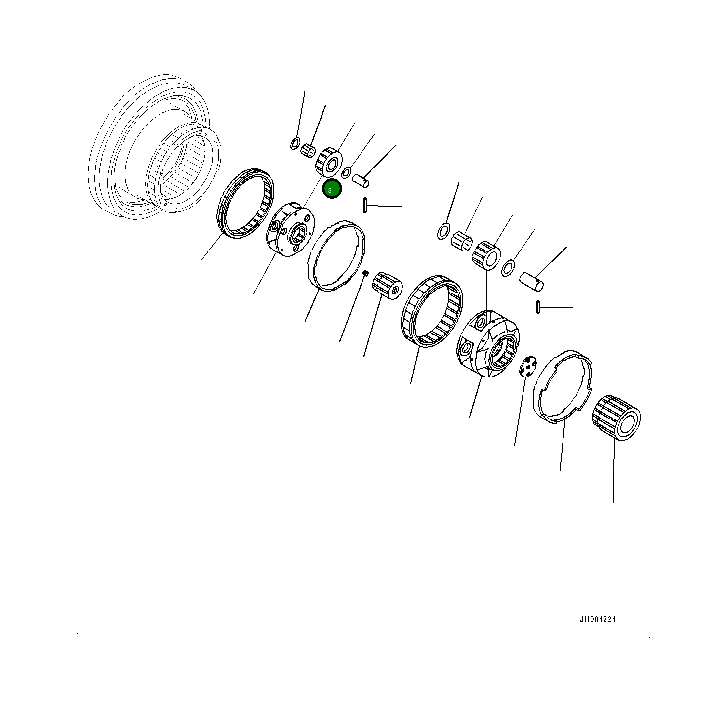 Подшипник 20G-26-11242 Komatsu