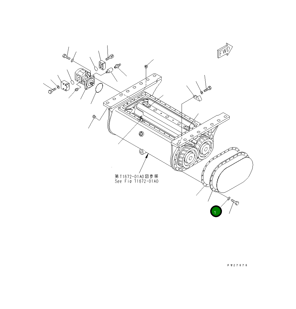 Крышка 8295-72-2271  Komatsu