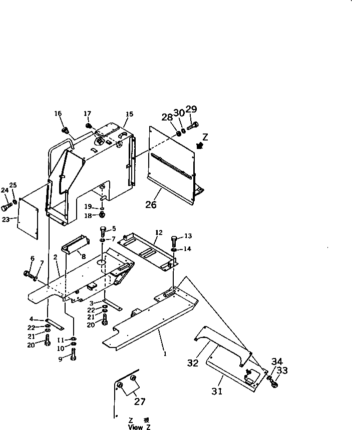 Крышка 103-54-39233 Komatsu