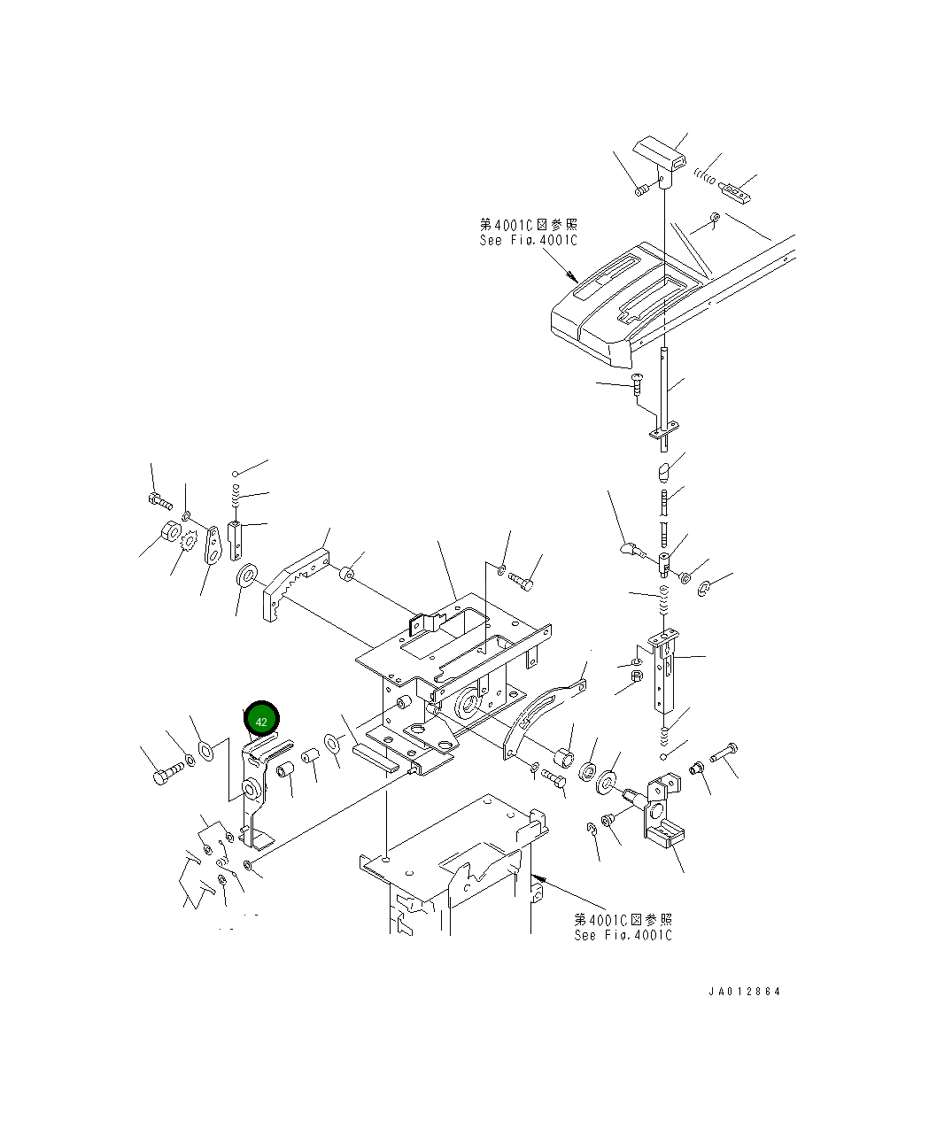 Рычаг 235-45-33211 Komatsu