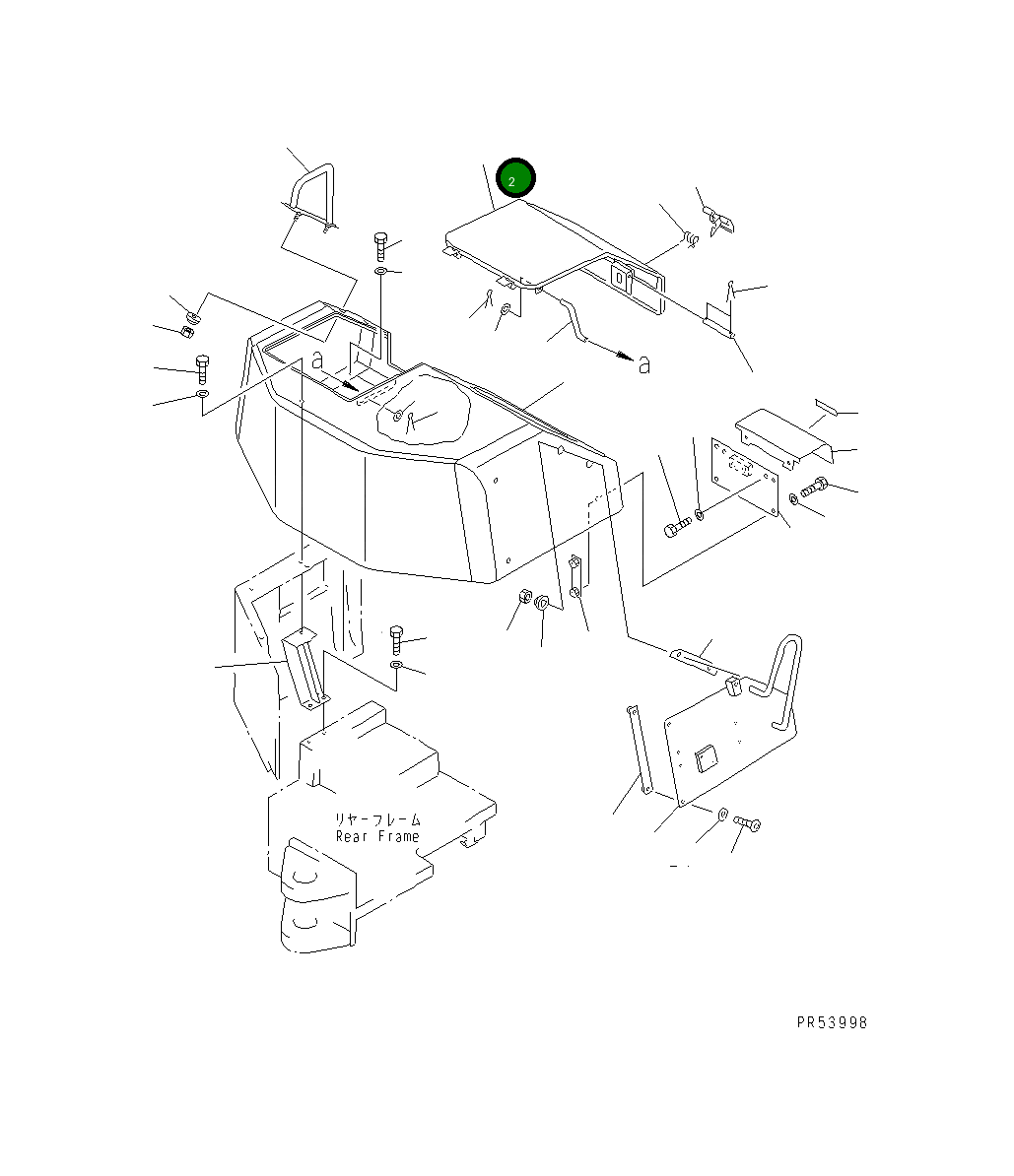 Крышка 26A-54-14620  Komatsu