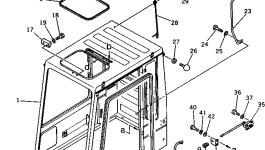 Крышка 205-54-71141 Komatsu