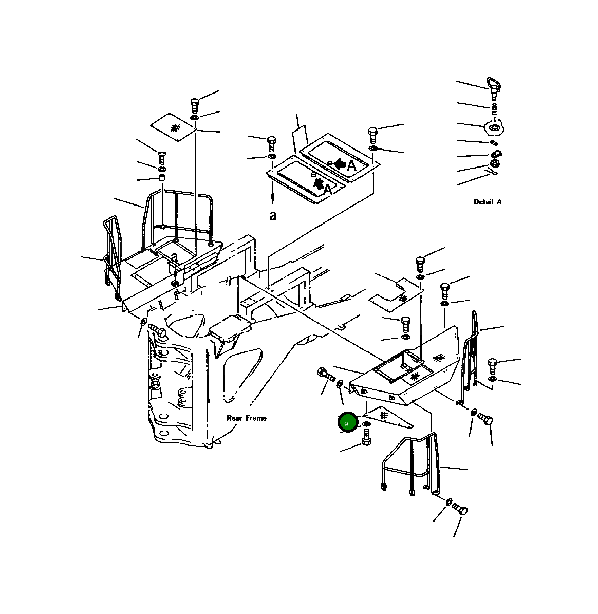 Крышка 427-54-12672  Komatsu