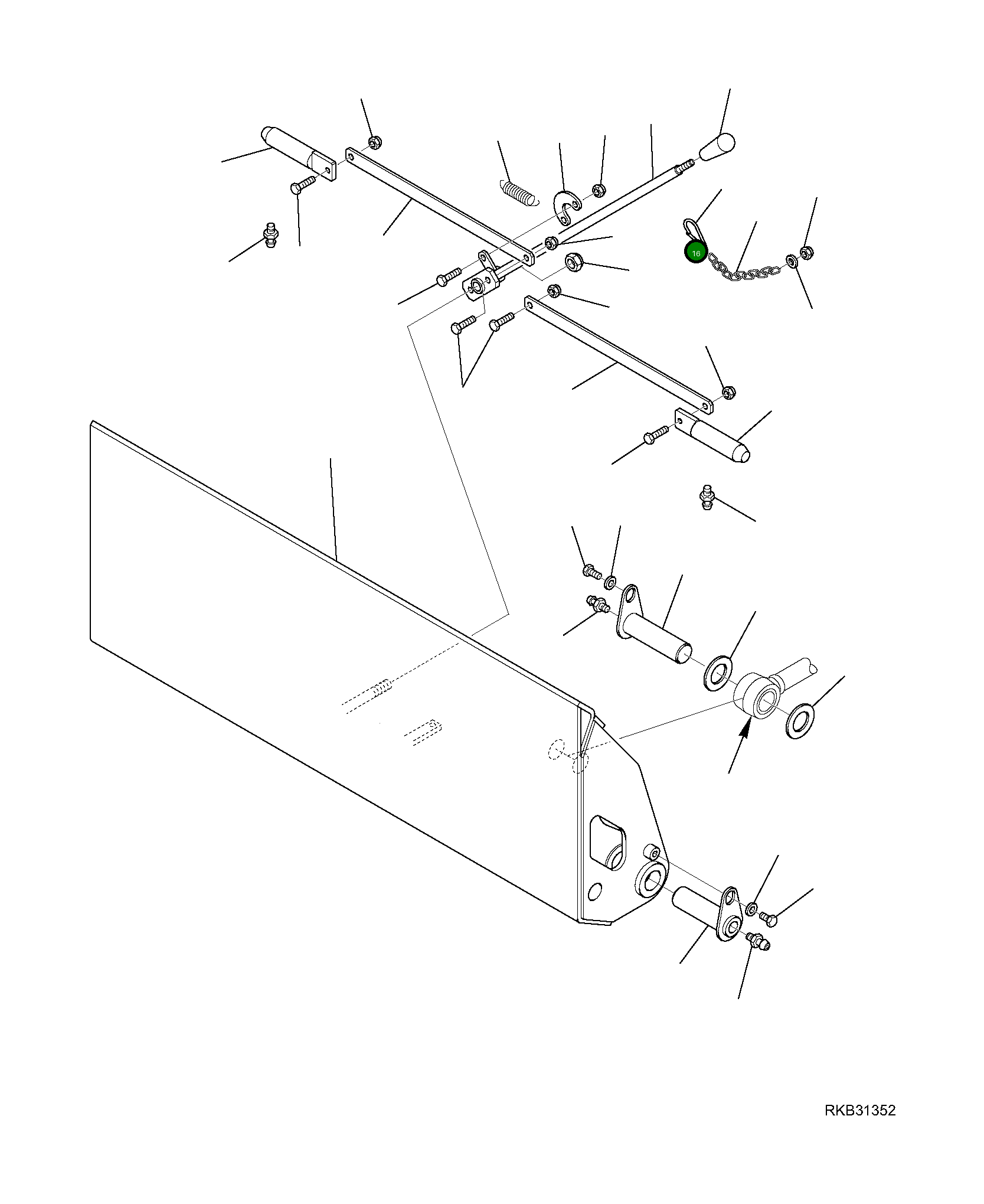 Рычаг 37A-70-13150 Komatsu