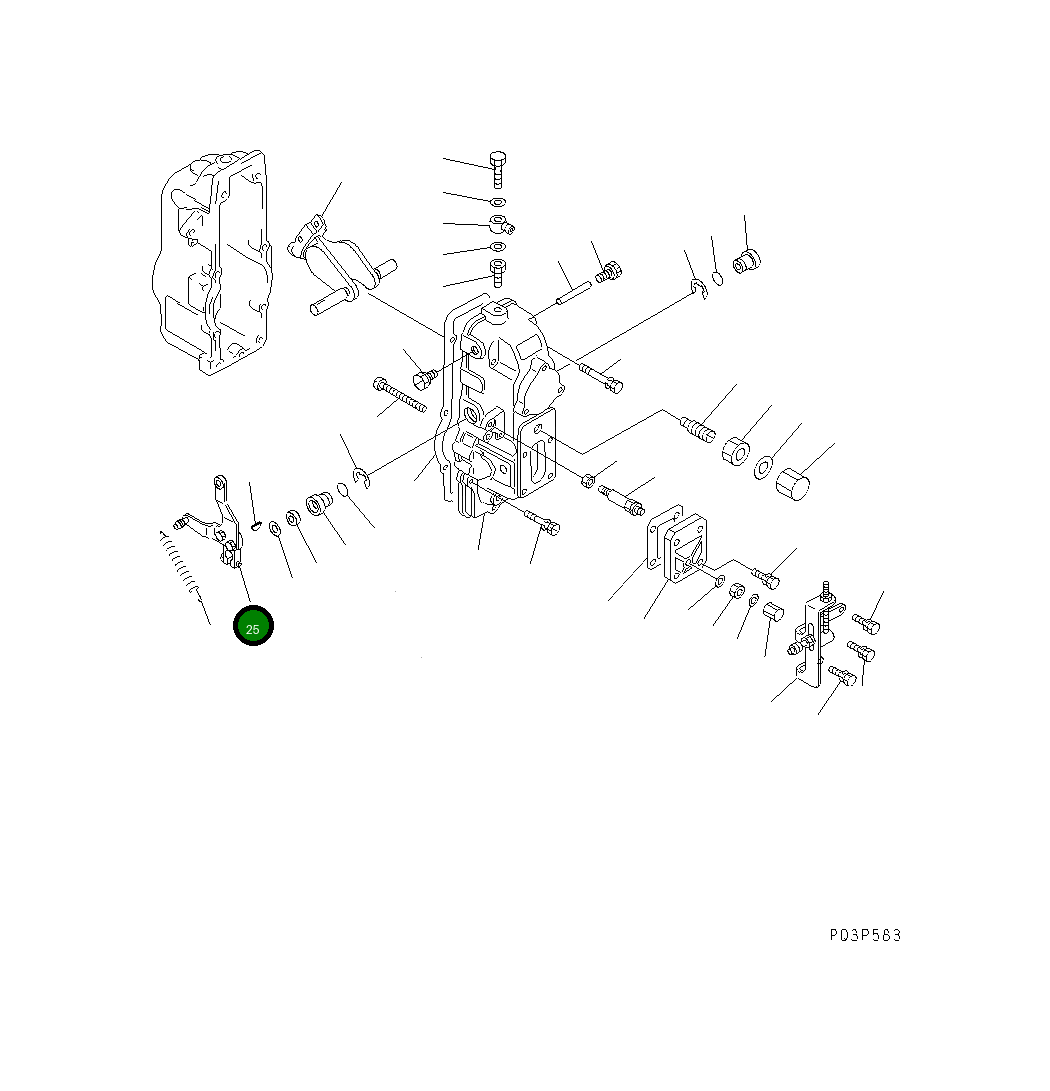 Рычаг DK154347-6820 Komatsu
