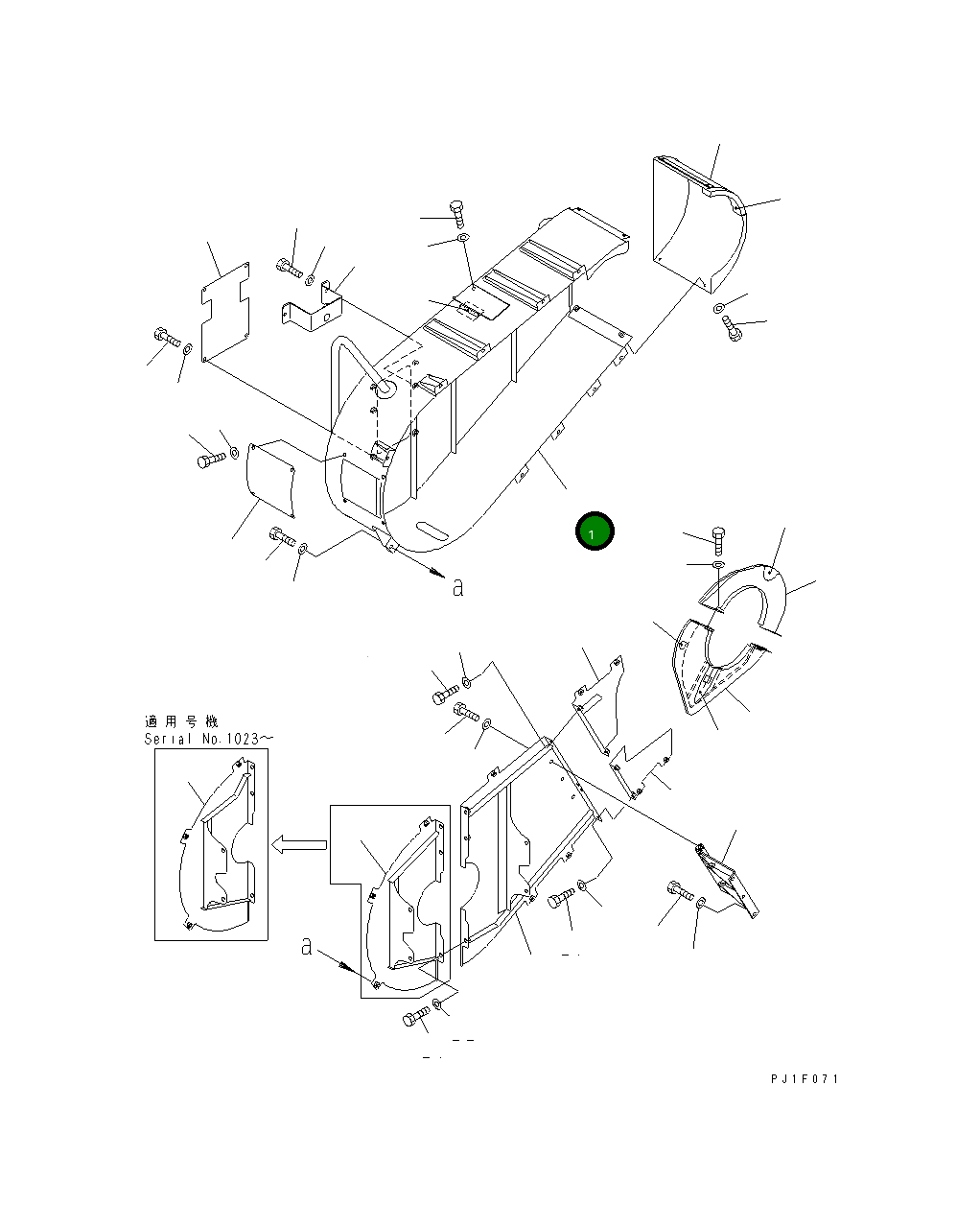 Крышка 8296-54-1432  Komatsu