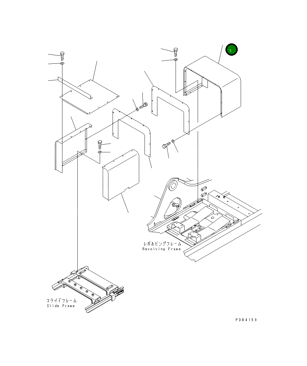 Крышка KV-F230-2811  Komatsu