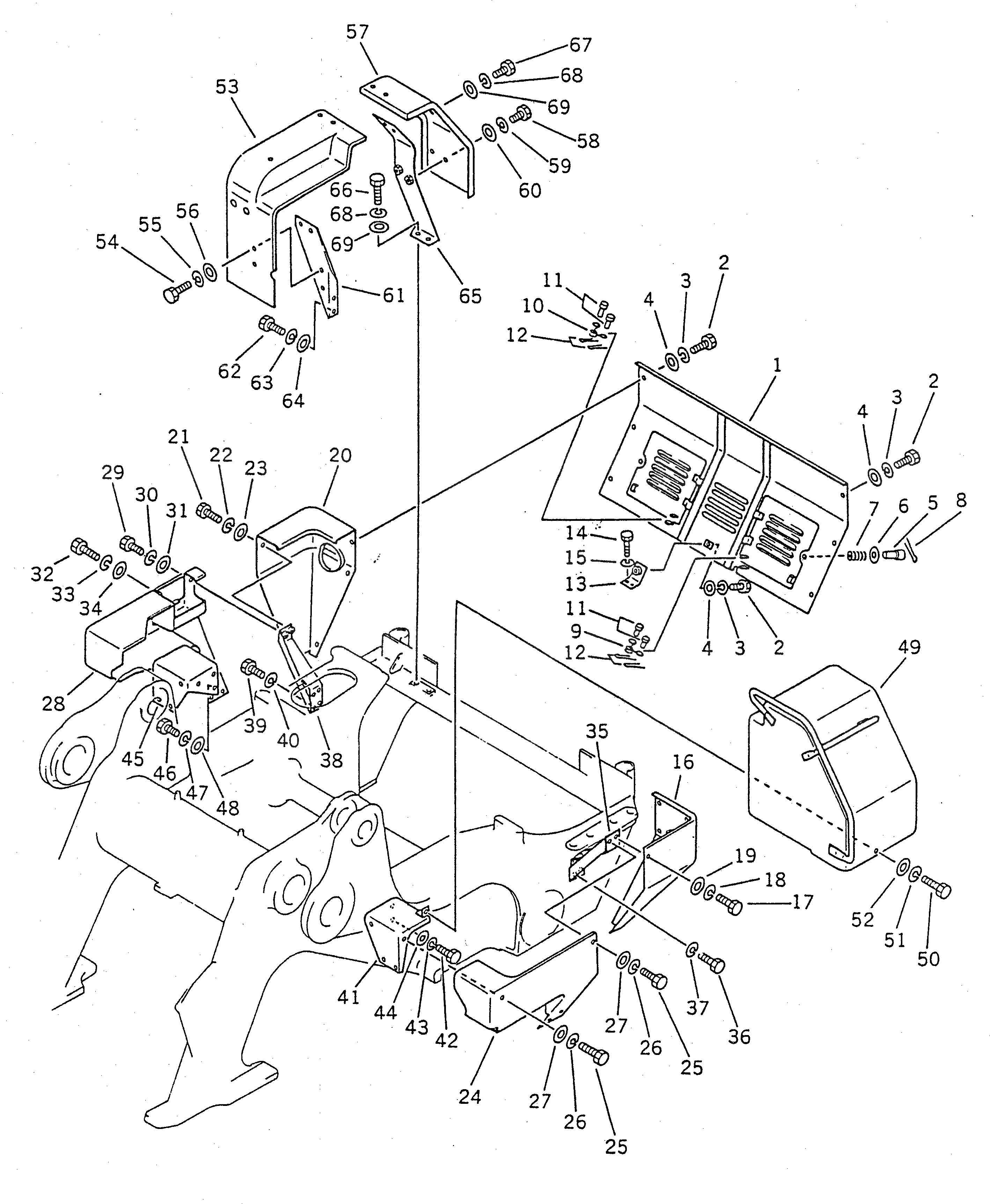 Крышка 178-54-13240 Komatsu