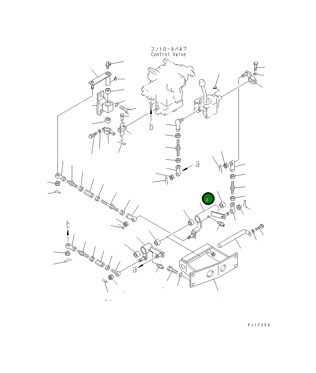 Рычаг 154-61-75340 Komatsu