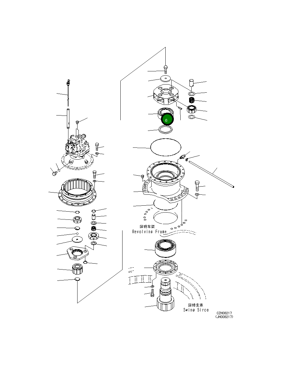 Подшипник 06000-2222 Komatsu