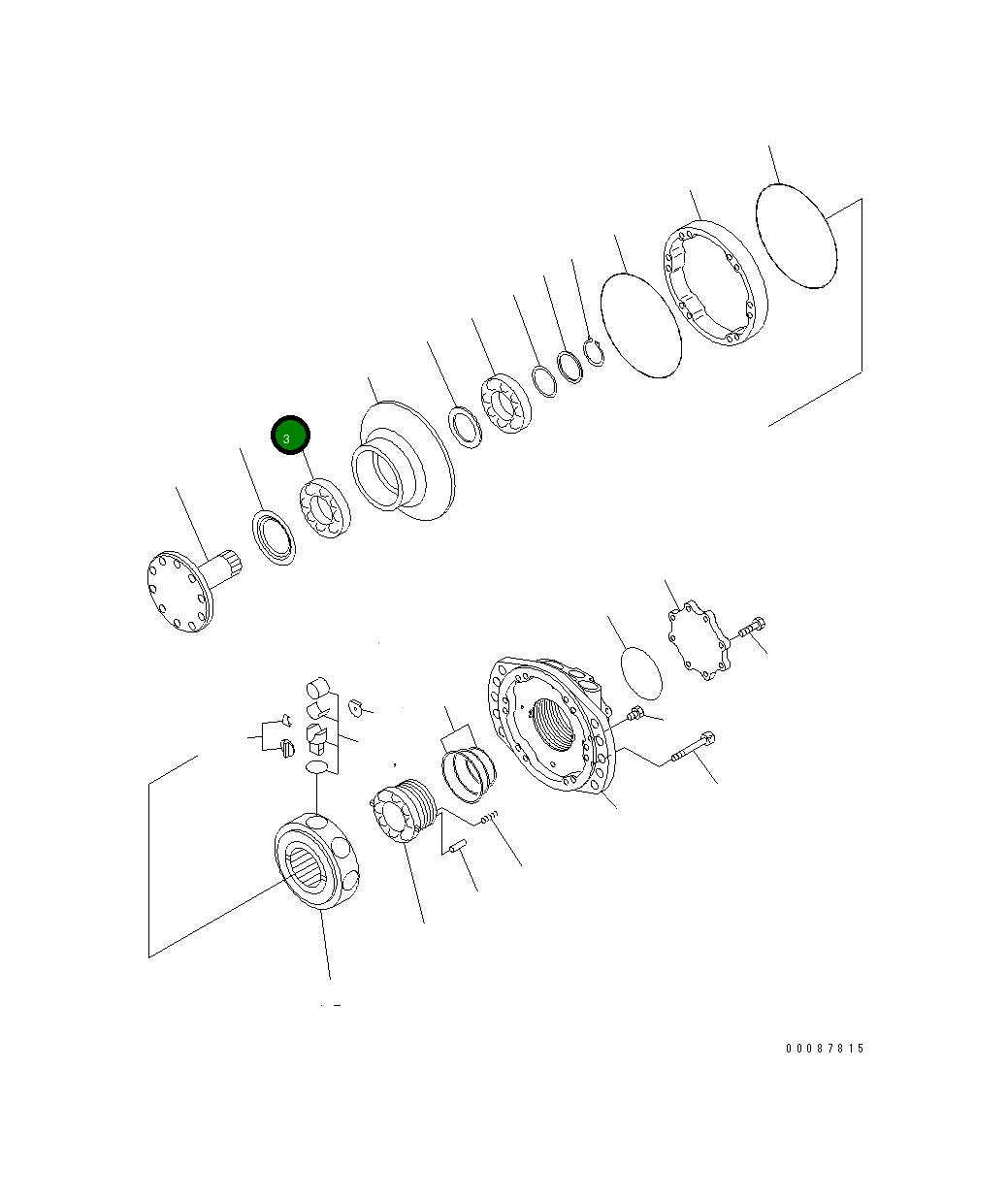Подшипник PF002639846X Komatsu