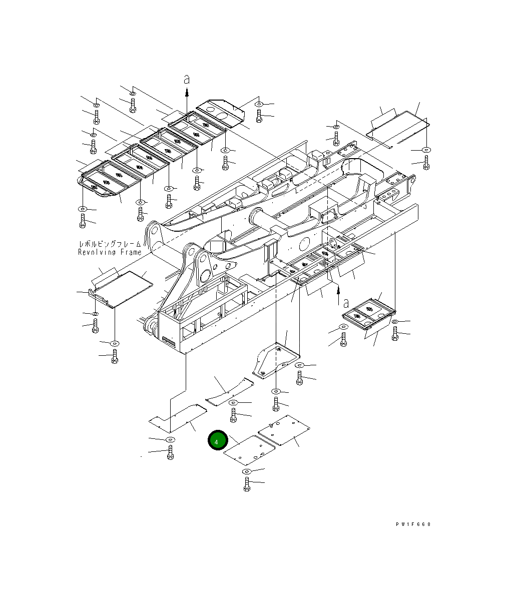 Крышка 21T-54-67720 Komatsu