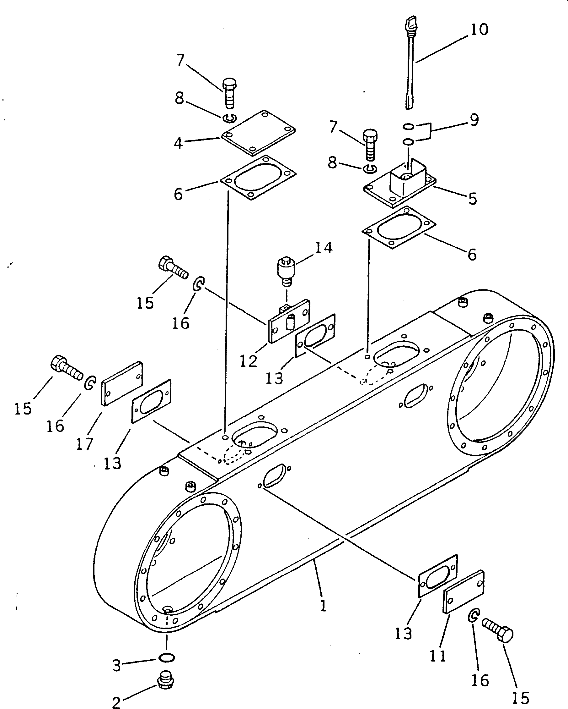 Крышка 234-25-31150 Komatsu
