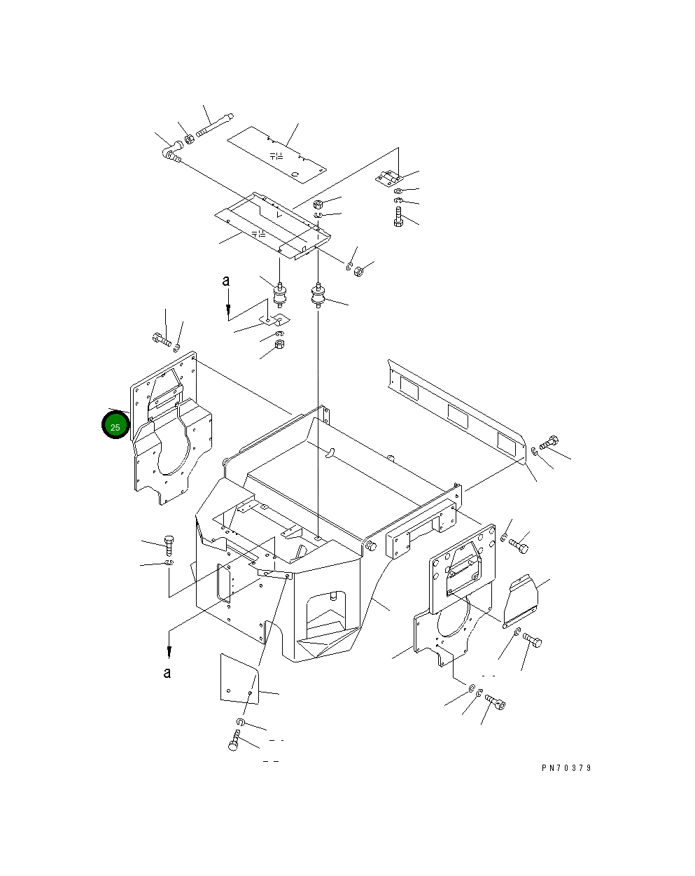 Крышка 259-10-32905  Komatsu