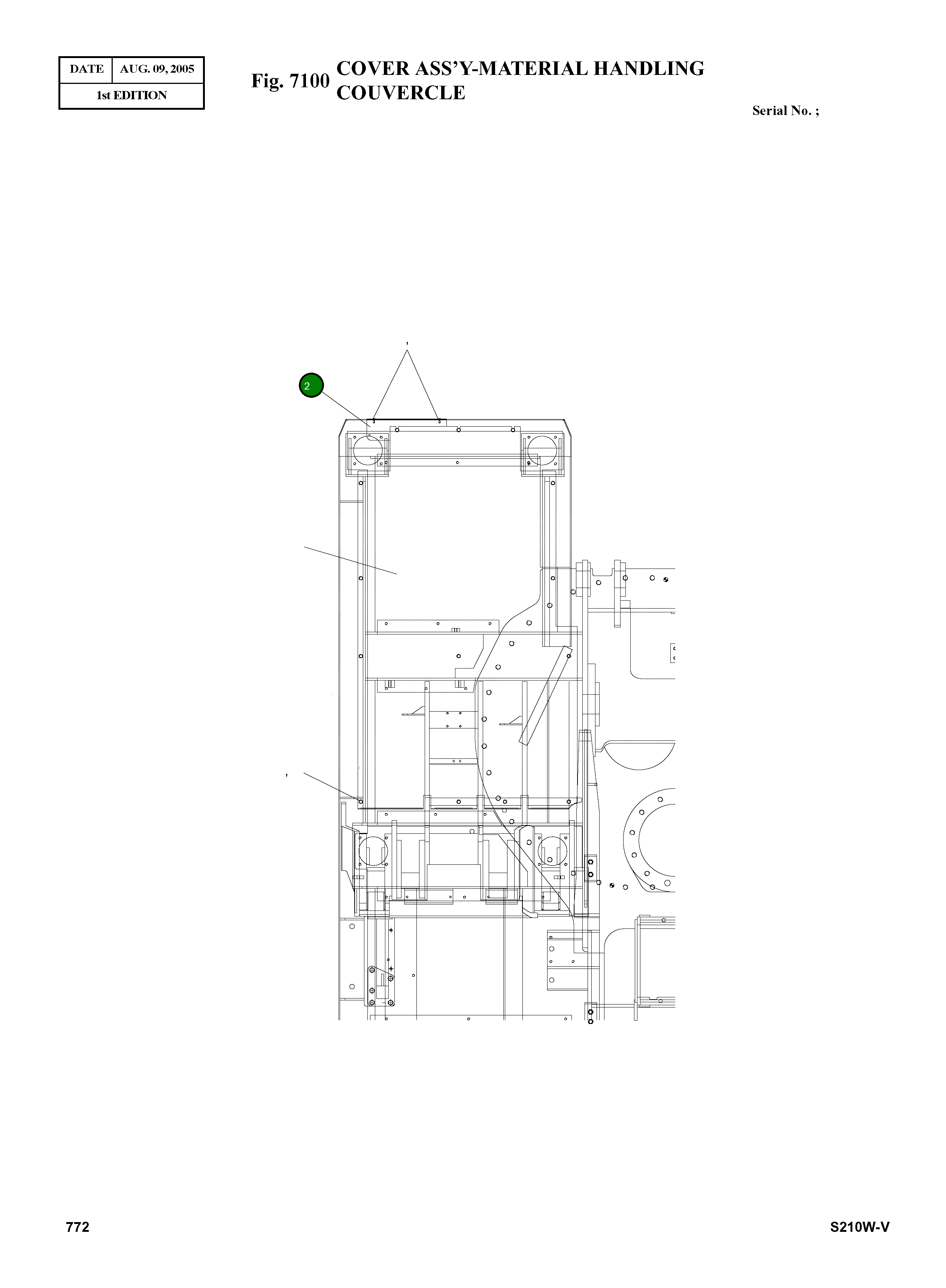 Крышка 9621-1036 Komatsu