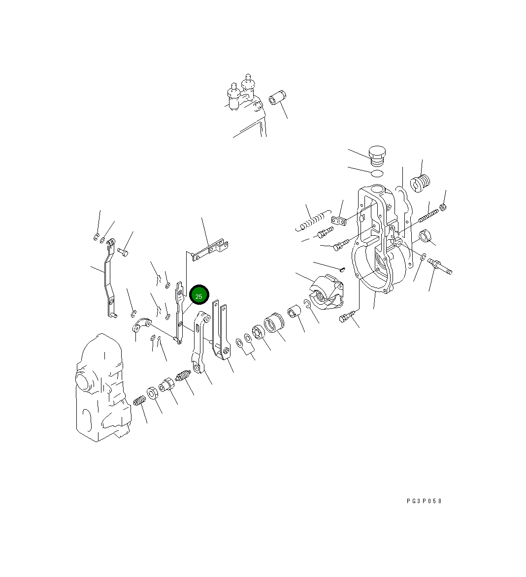 Рычаг DK154225-8720 Komatsu