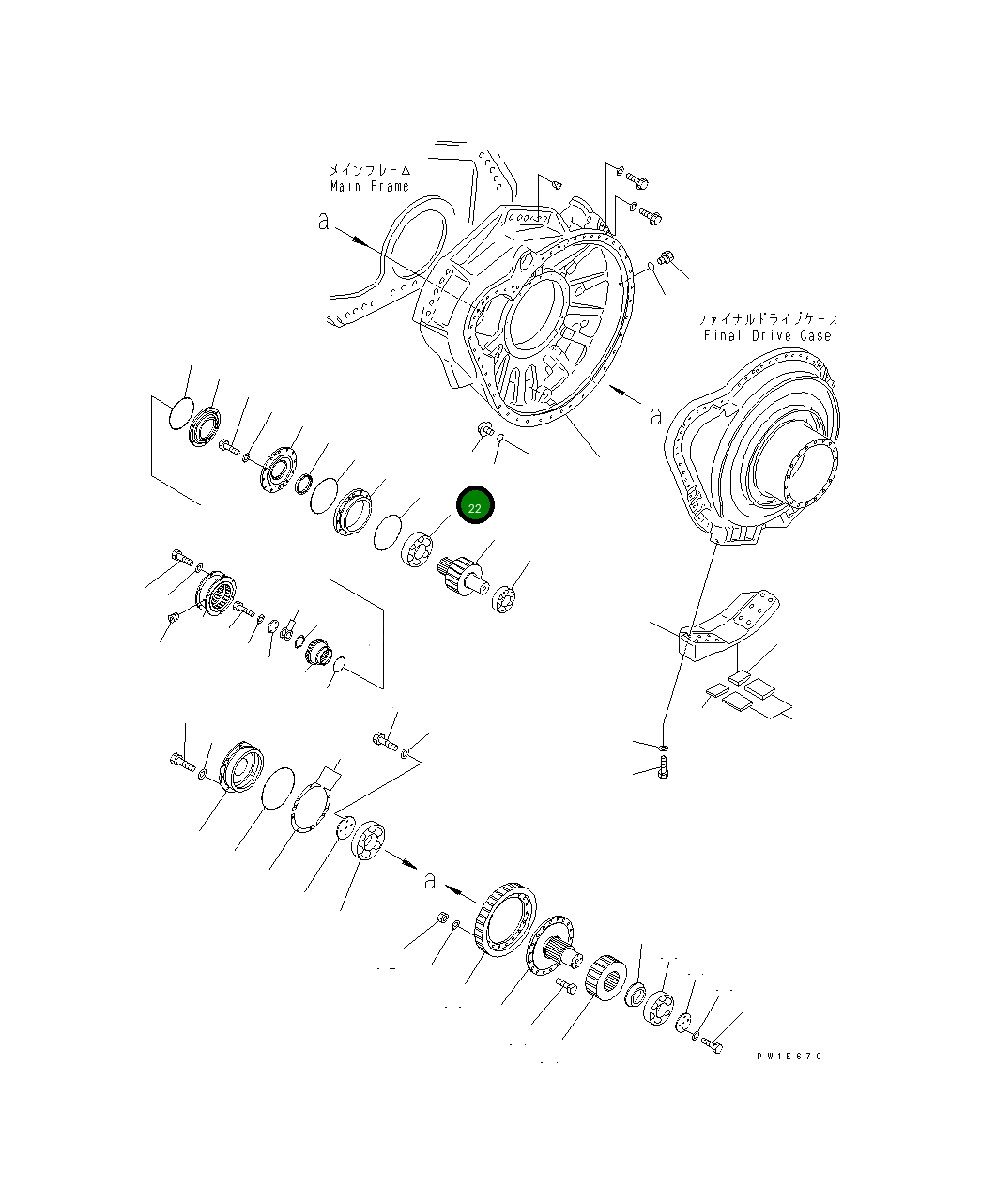 Подшипник 19M-09-11112  Komatsu