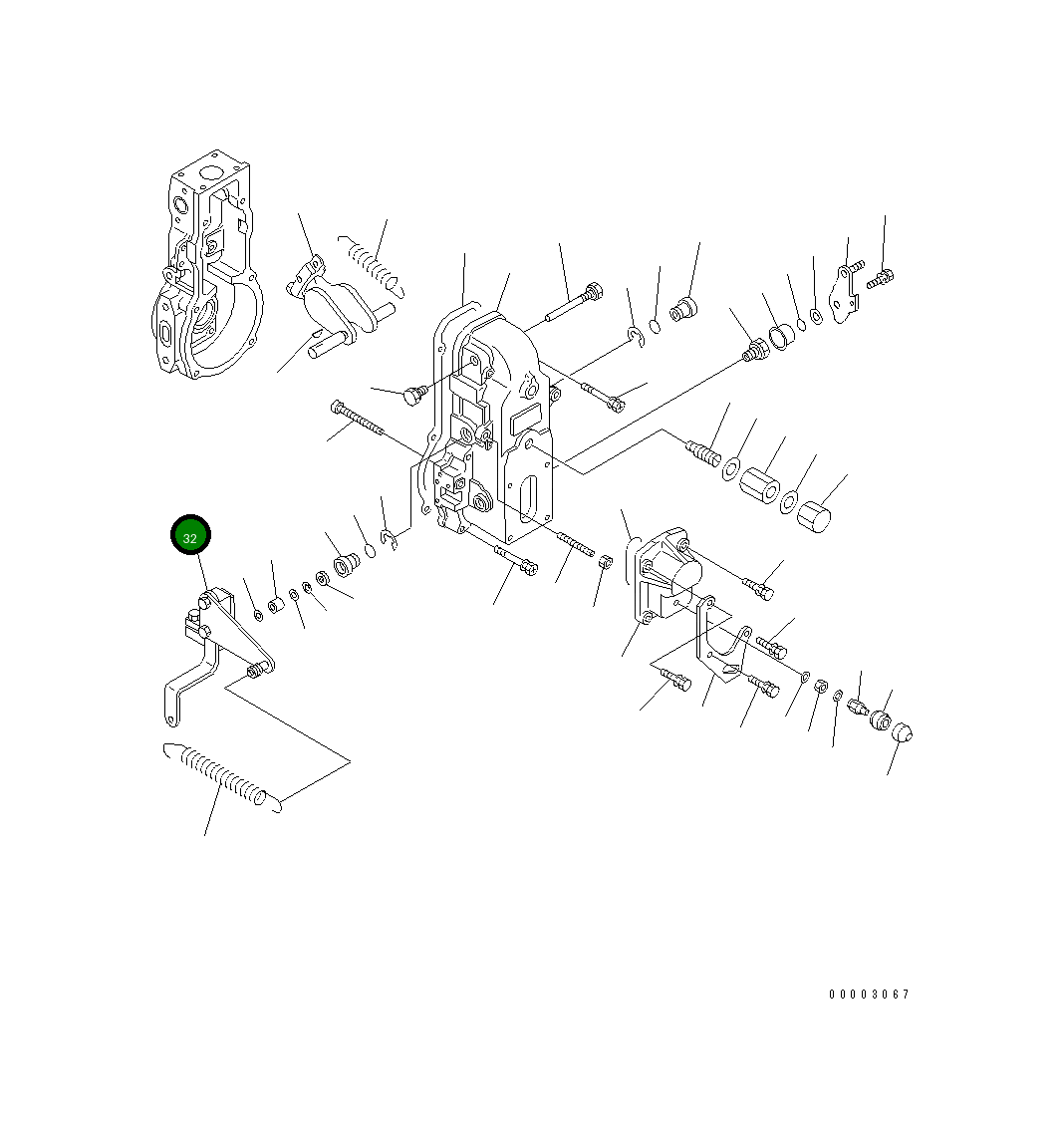 Рычаг DK154396-3820 Komatsu