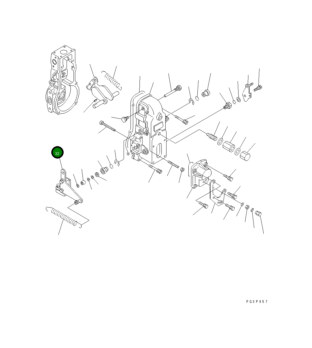 Рычаг DK154395-1520 Komatsu