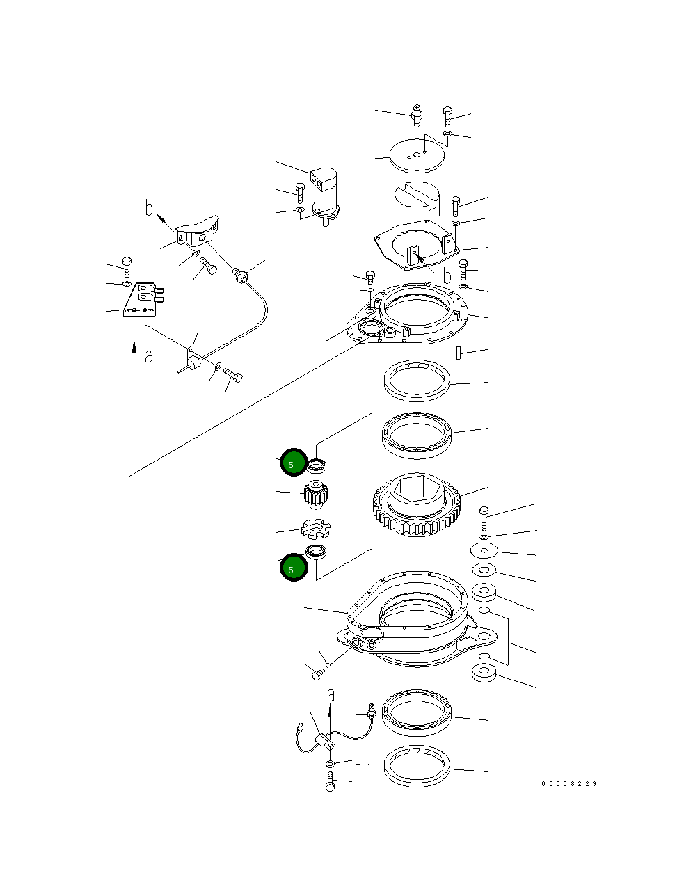 Подшипник 06300-06907 Komatsu