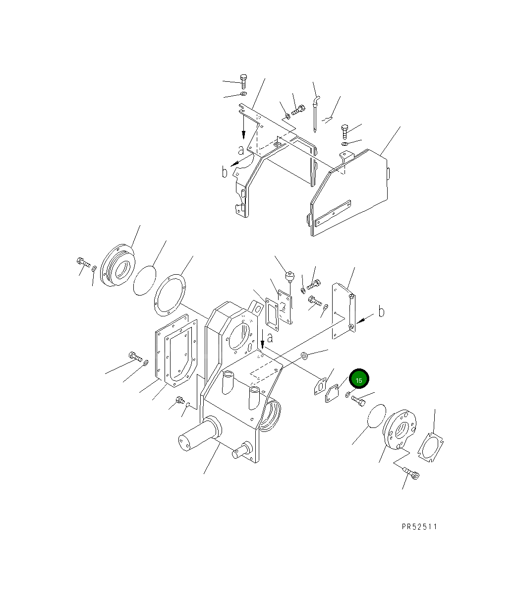 Крышка 26A-70-11321 Komatsu