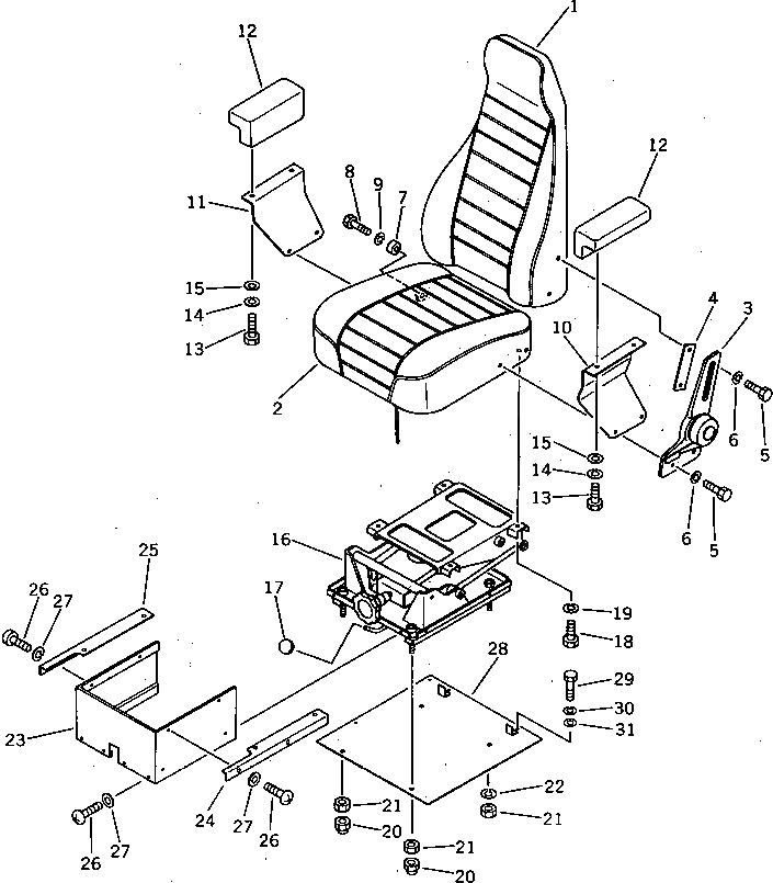 Крышка 20S-57-21140  Komatsu