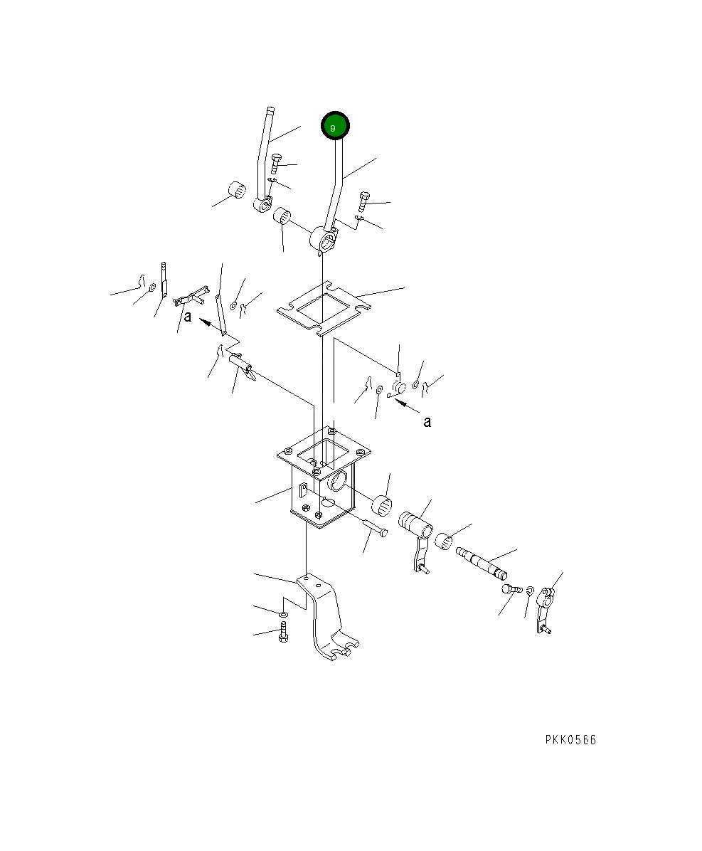 Рычаг 124-960-5521 Komatsu