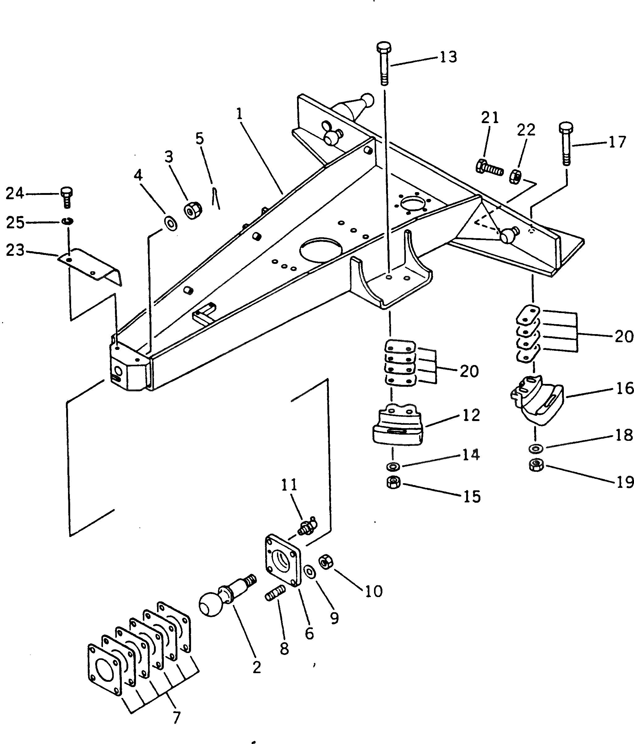 Крышка 233-70-21130 Komatsu