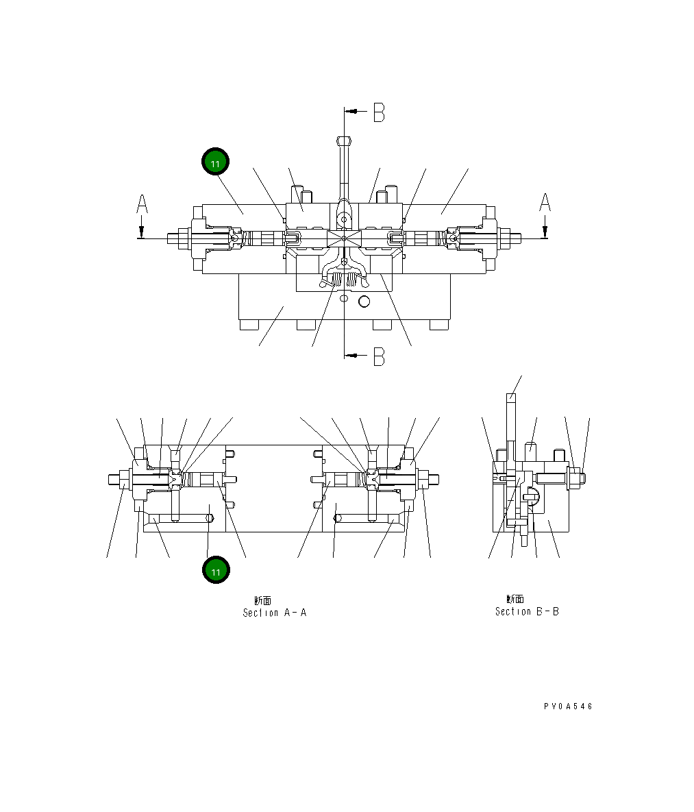 Крышка UC4100647399 Komatsu