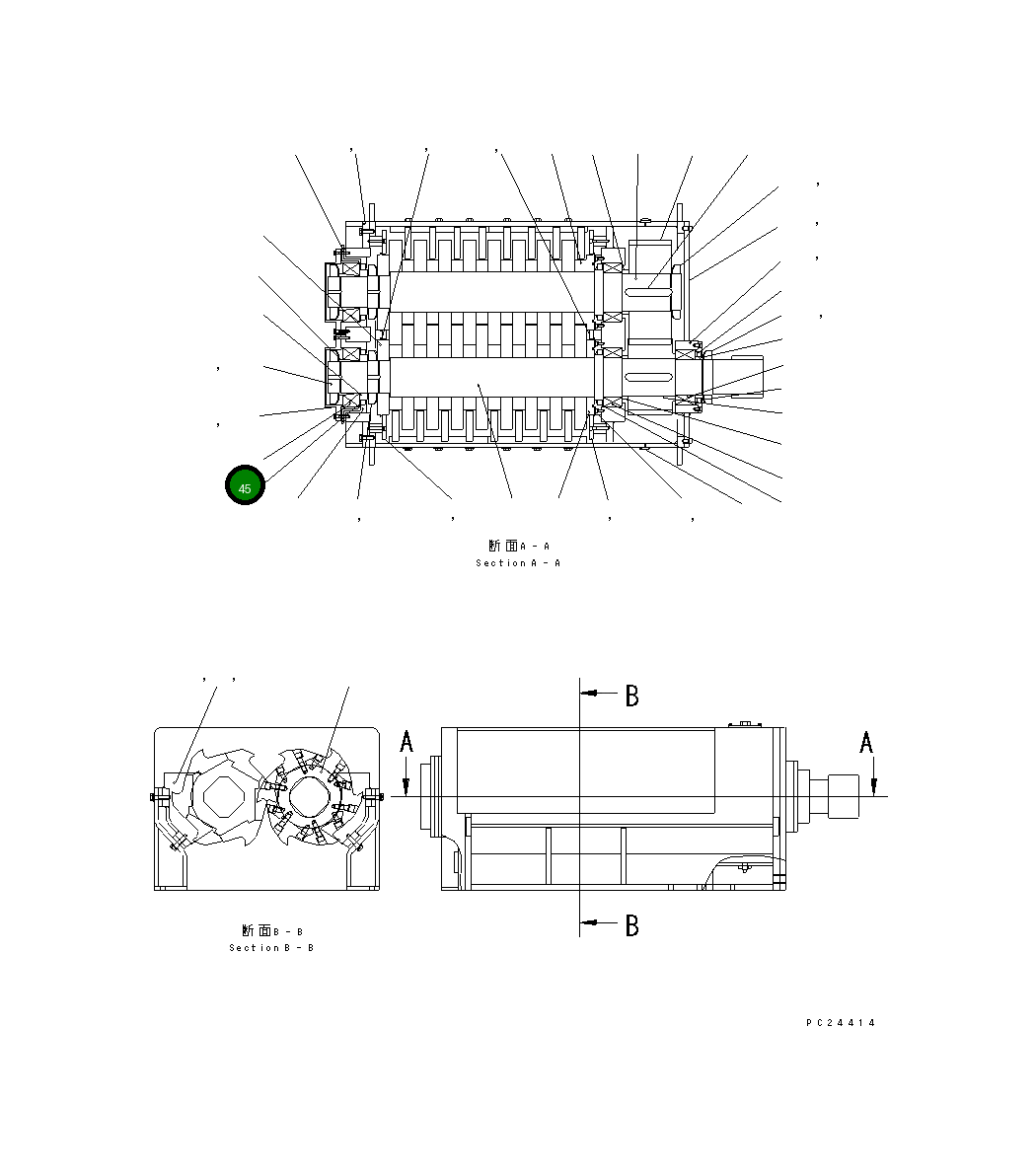 Подшипник 06309-22240 Komatsu
