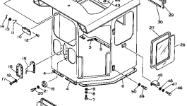 Полка 234-855-1961 Komatsu