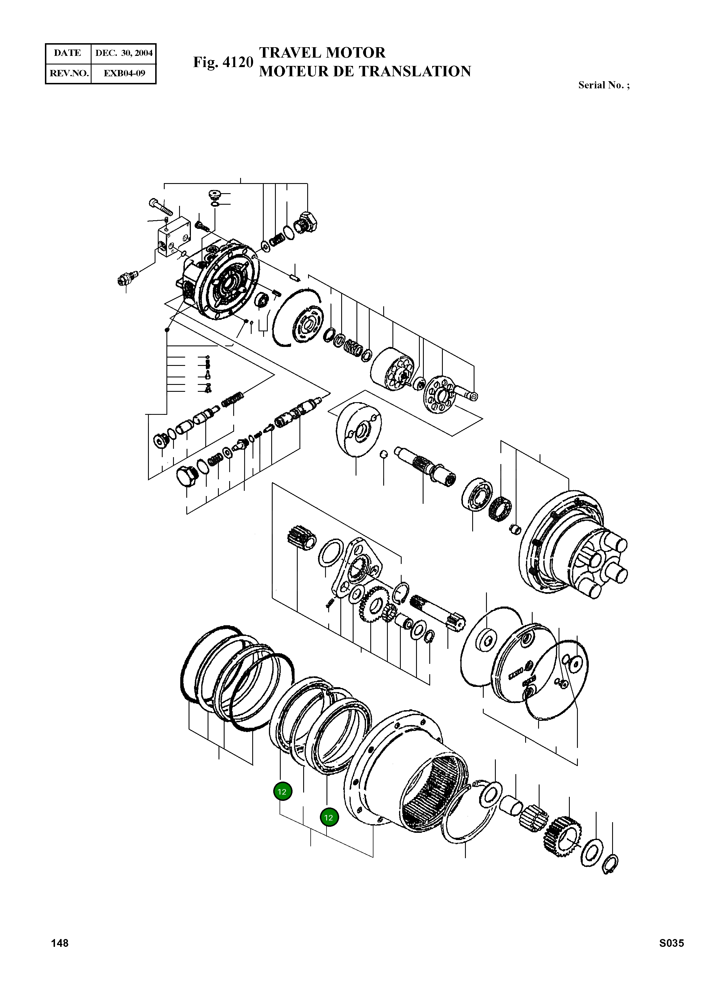 Подшипник 135BA17S2 Komatsu