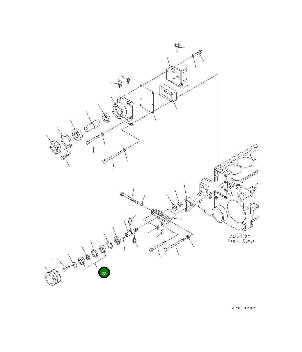 Подшипник 6212-61-3721 Komatsu