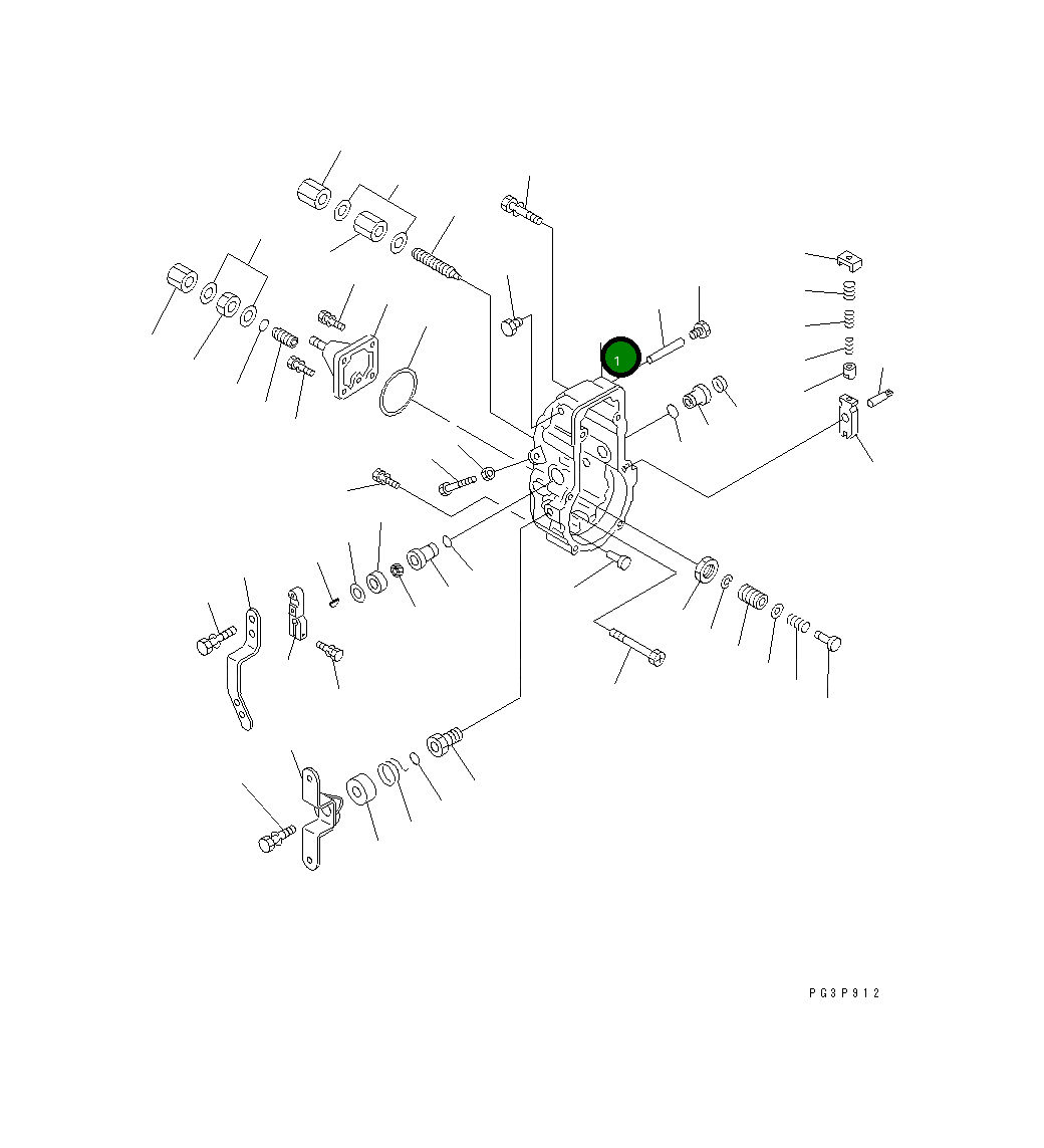 Крышка ND091011-1781 Komatsu