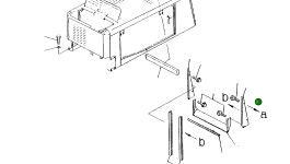 Крышка,R.H 419-54-22540 Komatsu