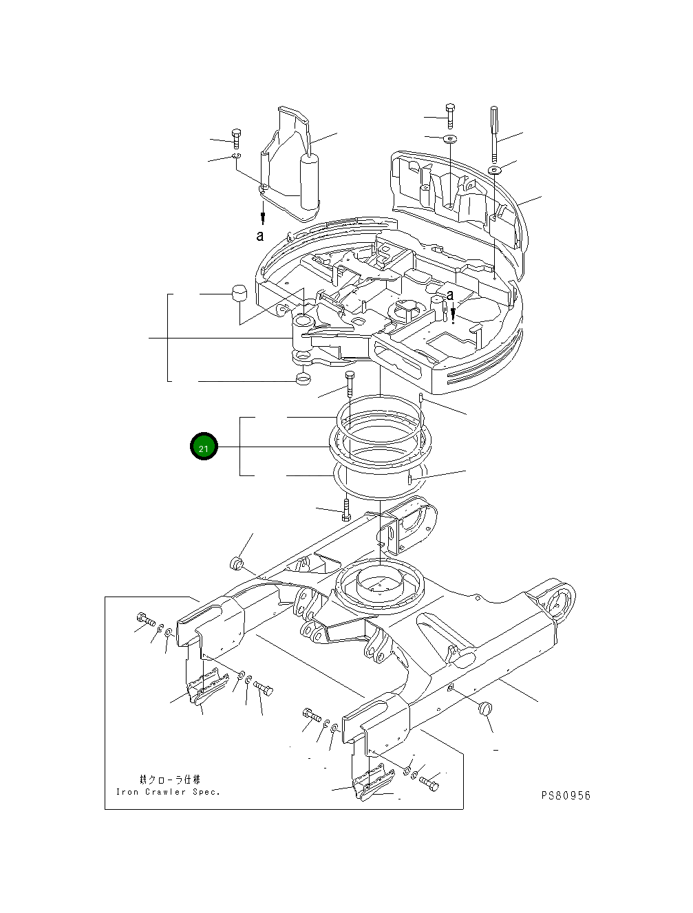 Подшипник YM172187-57600 Komatsu