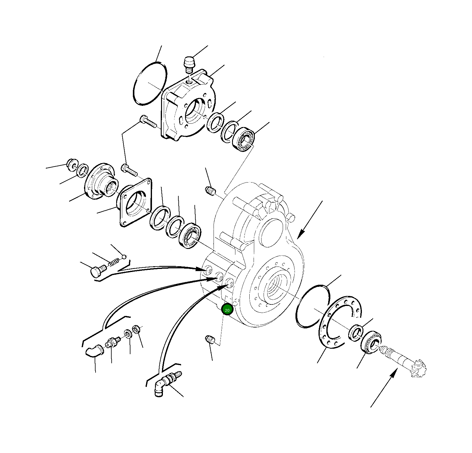 Подшипник 805300104 Komatsu
