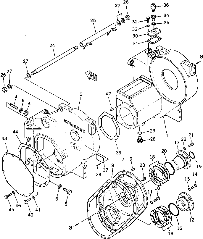 Крышка 130-961-2131 Komatsu