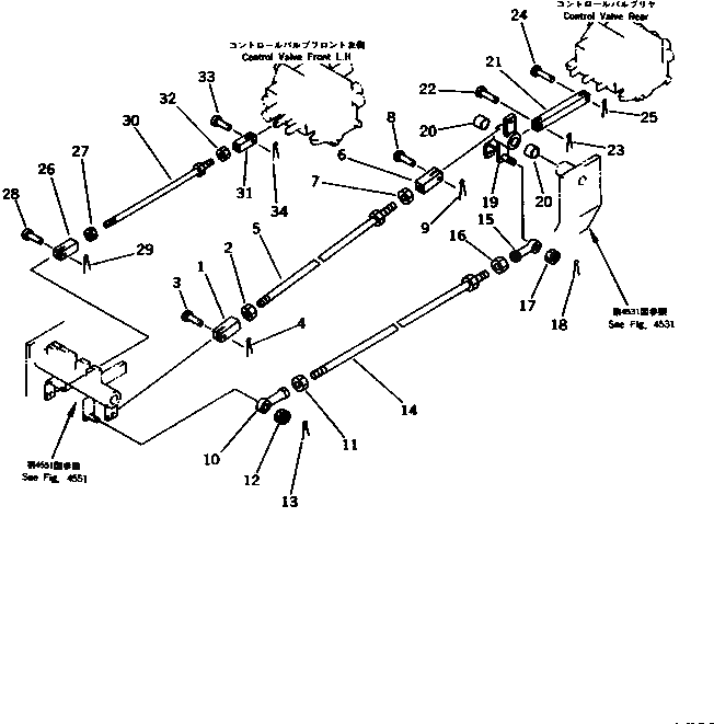 Рычаг 21E-43-13510 Komatsu