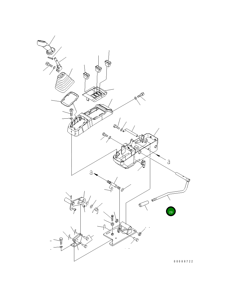 Рычаг 22J-43-28131 Komatsu