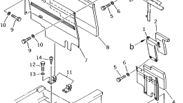 Крышка 206-54-K1741 Komatsu