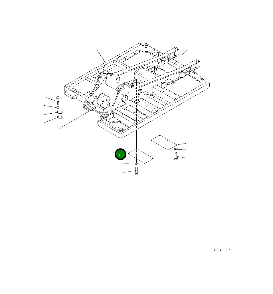 Крышка KV-B730-7580 Komatsu