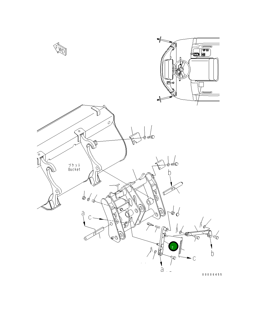 Рычаг 42A-844-2222 Komatsu