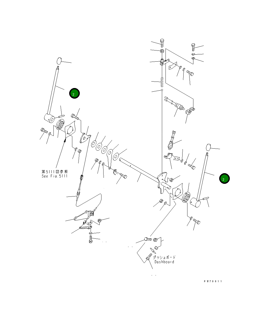Рычаг 258-30-56300 Komatsu