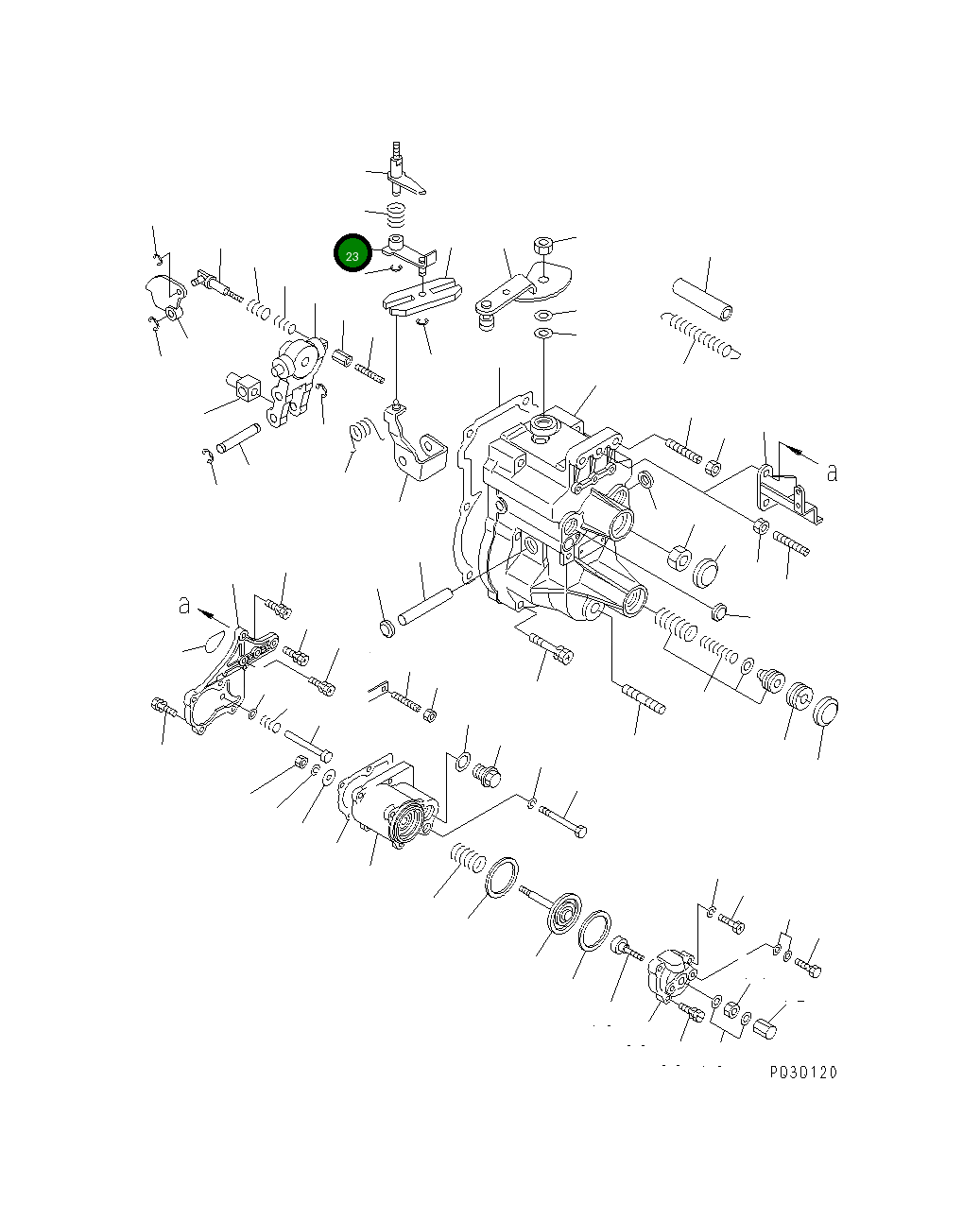 Рычаг DK159202-3120 Komatsu