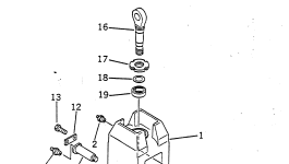 Крюк 22W-70-13311 Komatsu