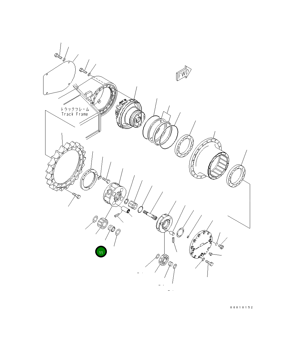 Подшипник 20Y-27-22220 Komatsu