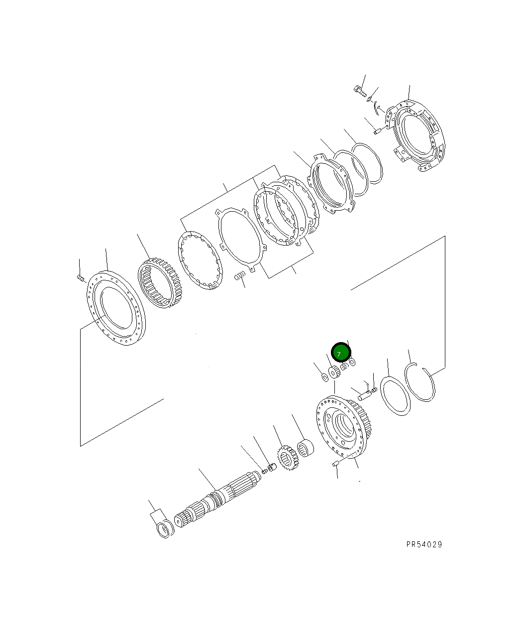 Подшипник 124-15-49410 Komatsu