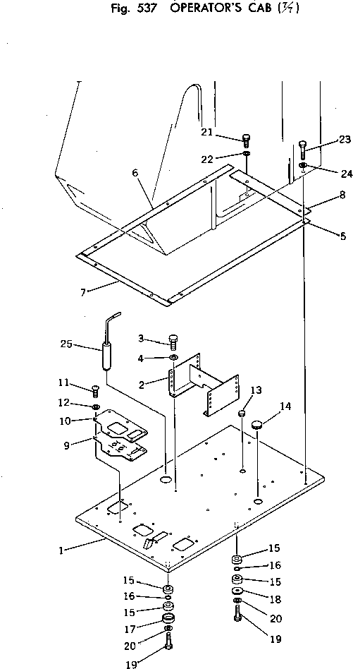 Крышка 203-54-31272  Komatsu