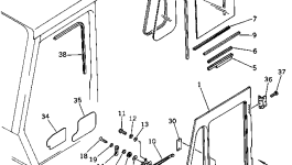 Дверь 205-54-66131 Komatsu